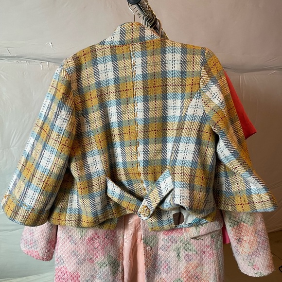 Retro Mustard Plaid Jacket - Picture 5 of 9